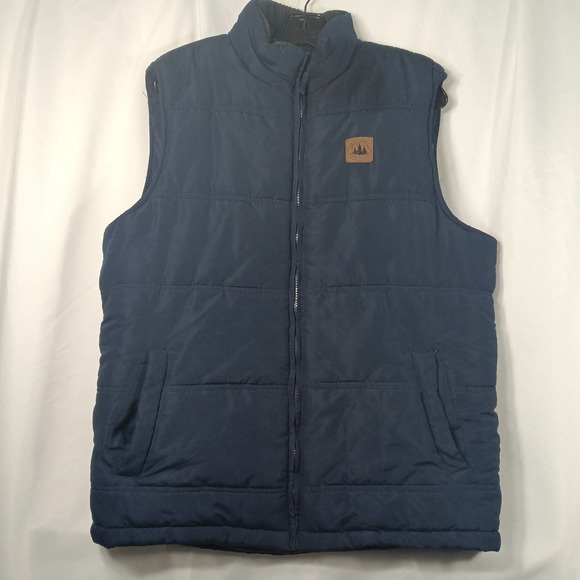 Field & Stream Men Explorer Quilted Full Zip Vest Blue - Picture 1 of 7